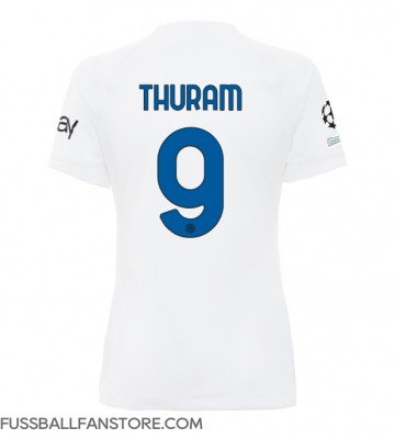 Inter Milan Marcus Thuram #9 Replik Auswärtstrikot Damen 2023-24 Kurzarm